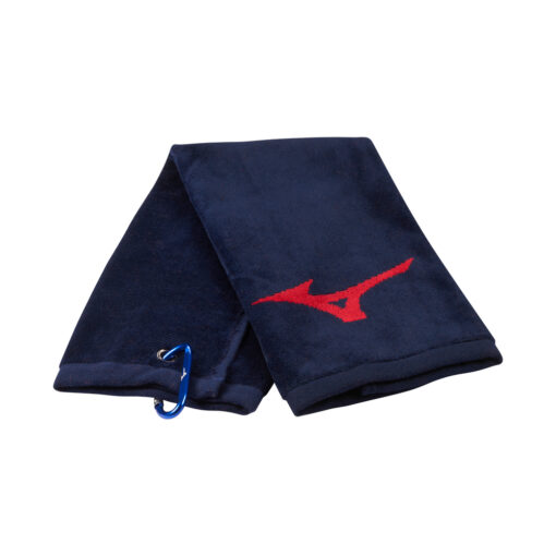 Mizuno Tri Fold Towel Navy/red