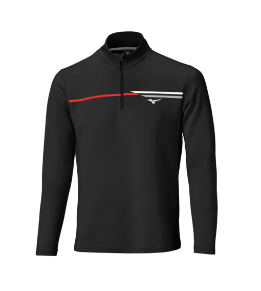 Mizuno Breeze T-Stripe 1/4 Zip Black