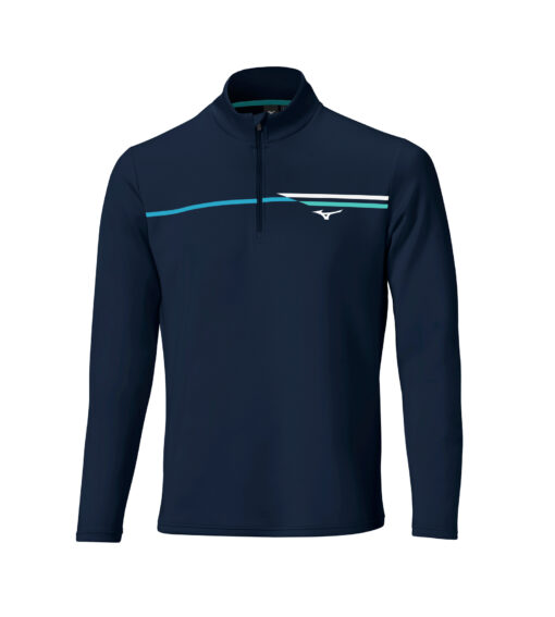 Mizuno Breeze T-Stripe 1/4 Zip Deep Navy