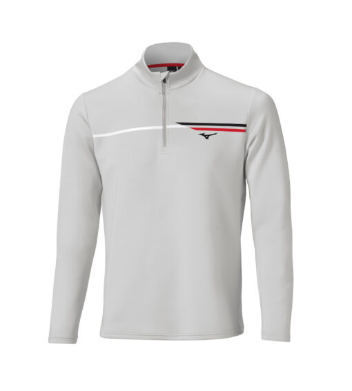 Mizuno Breeze T-Stripe 1/4 Zip Grey